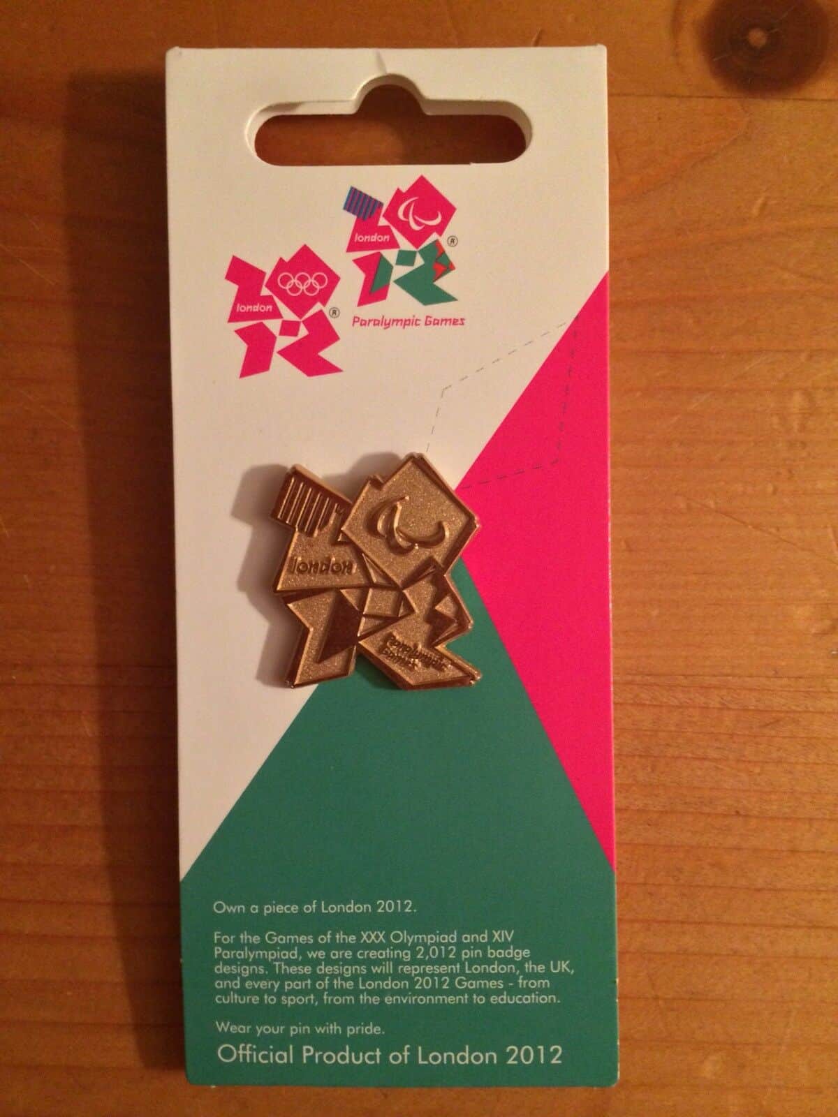 2012 London Paralypic Pin Badge